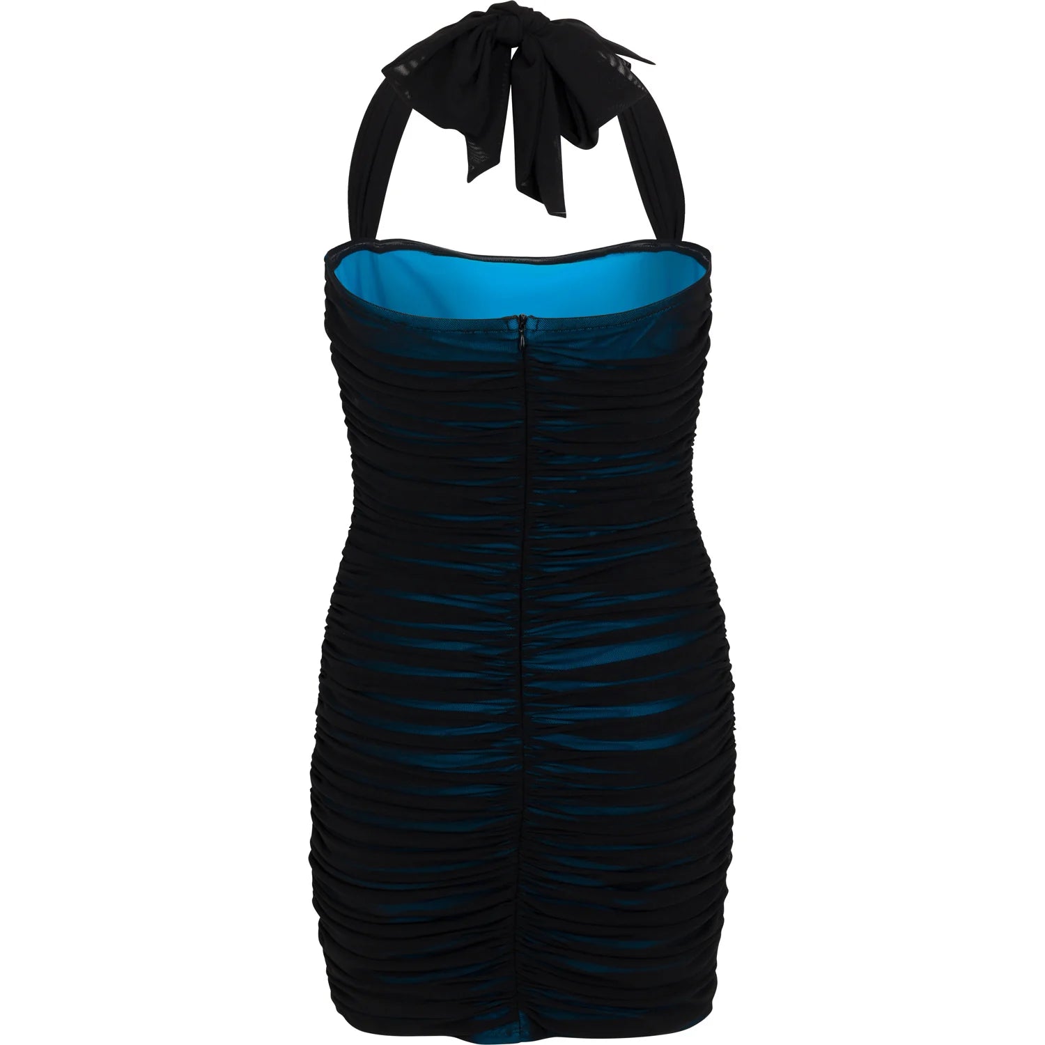 Gold Rush Tween Mia Mesh Dress In Blue/Black