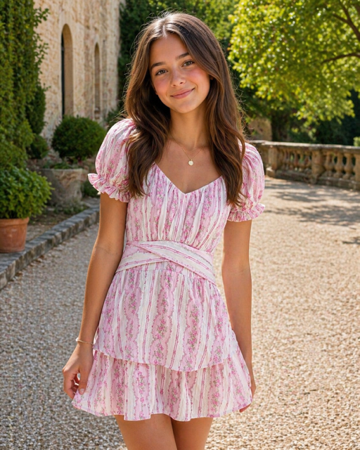 katie j pink dress KatieJ NYC Tween Aliyah Party Dress - Pink