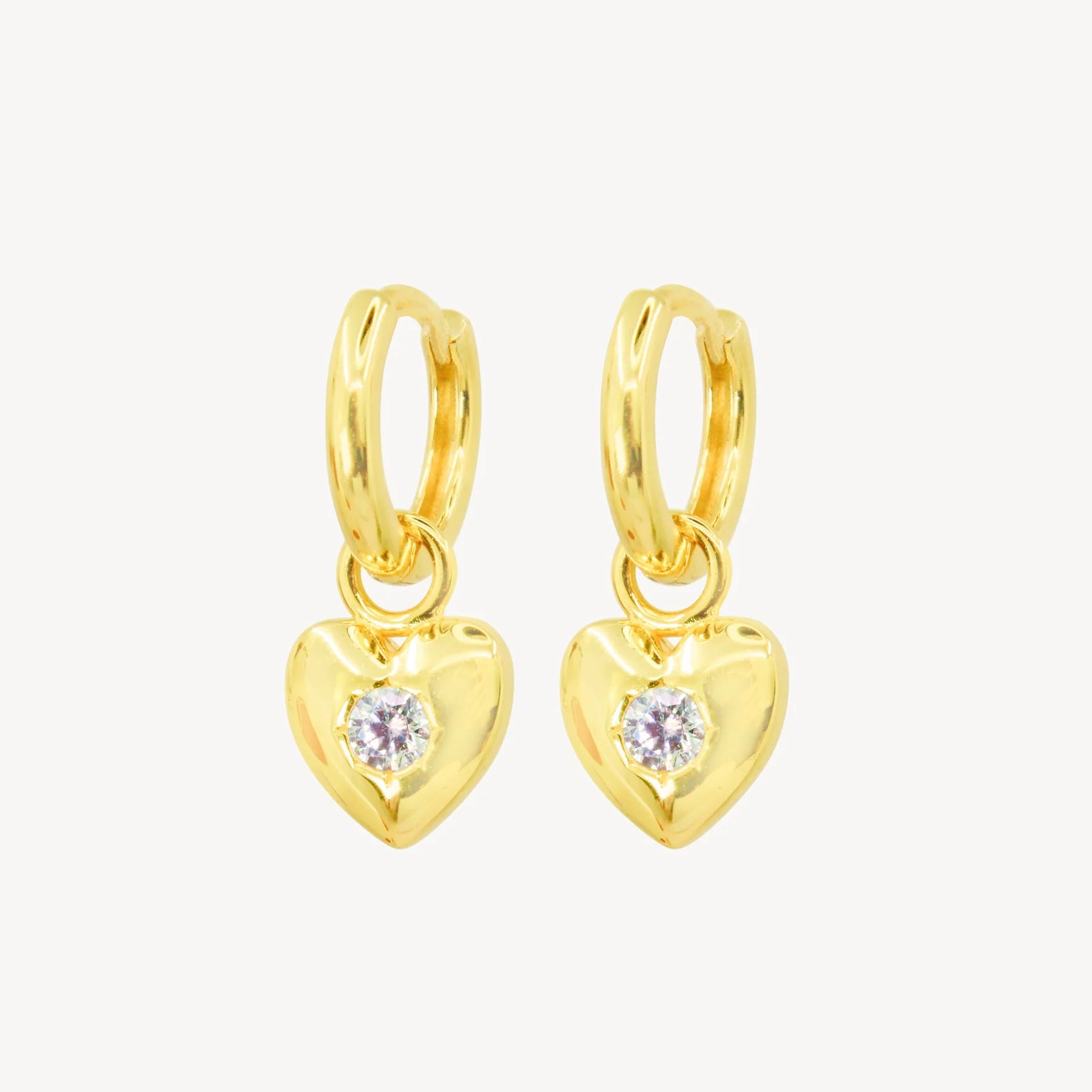 Lucky Eleven Lover Hoop Earrings In Gold