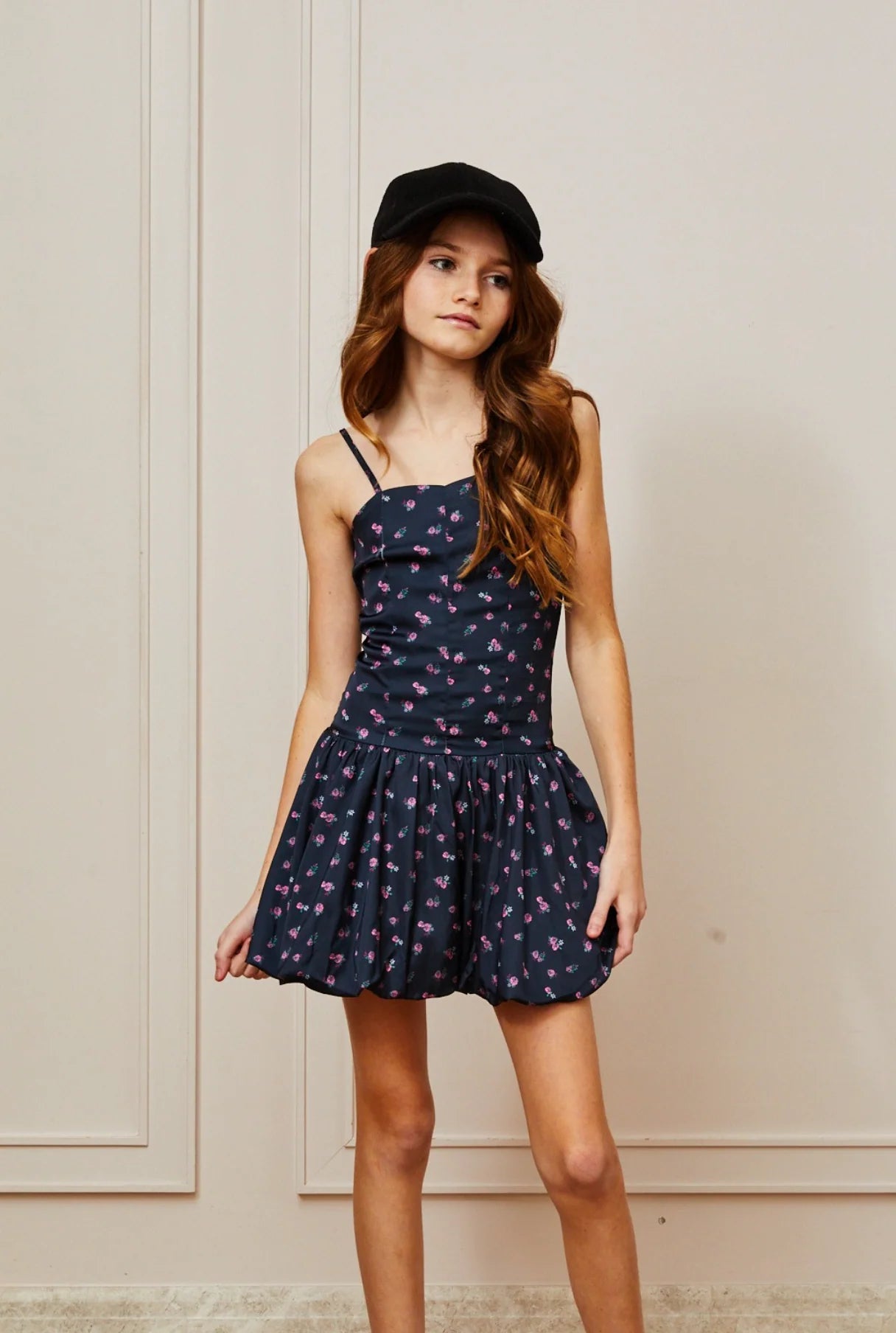 Theme Tween Bailey Satin Rose Bubble Dress